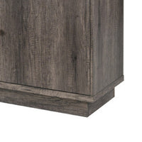 Ambi Electric Fireplace TV Stand Cabinet, Heater, 2 Door, 70 Inch Wood Gray - BM349955