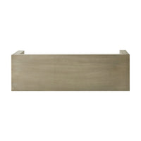 Accent Dining Bench, 48 Inch Taupe Gray Finish, Panel Legs Acacia Wood - BM349994