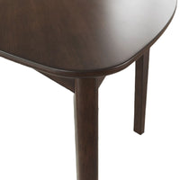 Maly Breakfast Dining Table, 35 Inch Beveled Triangular Top, Merlot Red - BM350010