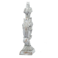 Deki Sculptural Tabletop Decor, Baroque Inspired Crested Arrow, Gray - BM350035