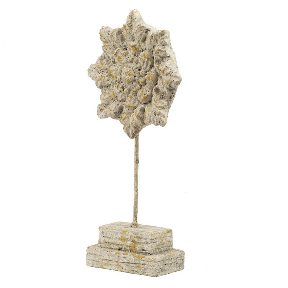 Deki Sculptural Tabletop Decor, Ice Flake Accent Star Shape, Gray - BM350036