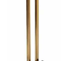 Dani Side End Table, Square Black Marble Top and Base, C Shape, 13 Inch - BM350105
