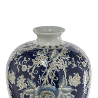 Rayn Decorative Urn, Blue White Chinoiserie Art, 24 Inch Porcelain - BM350113