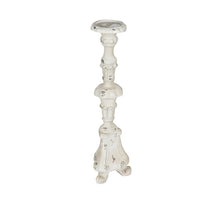 Jewa Vintage Pillar Candle Holder, 25 Inch Distressed White Magnesia - BM350123