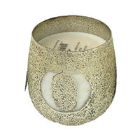 Set of 4 Scented Soy Wax Candles with Round Glass Holders, Earl Gray - BM350158