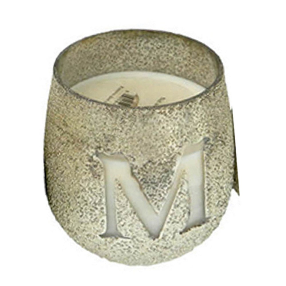 Set of 4 Scented Soy Wax Candles with Round Glass Holders, Earl Gray - BM350158