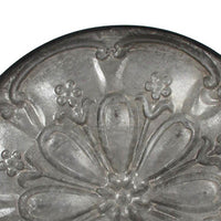 Vello Decorative Metal Tray, Wood Handles, Antique Gray Iron 28 Inch - BM350186