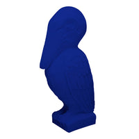 Tabletop Decor, Pelican Figurine, Royal Blue Resin, Coastal Style 19 Inch - BM350199