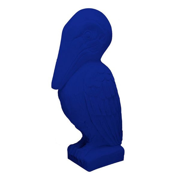 Tabletop Decor, Pelican Figurine, Royal Blue Resin, Coastal Style 19 Inch - BM350199
