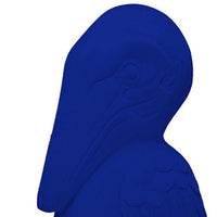 Tabletop Decor, Pelican Figurine, Royal Blue Resin, Coastal Style 19 Inch - BM350199