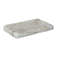 Decorative Accessory Tray, Rectangular Shape, White Onyx Stone, 9 Inch - BM350208
