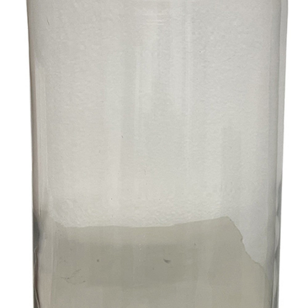 Decorative Pear Shaped Canister with Lid, Hammered Gold Accent 18 Inch - BM350209