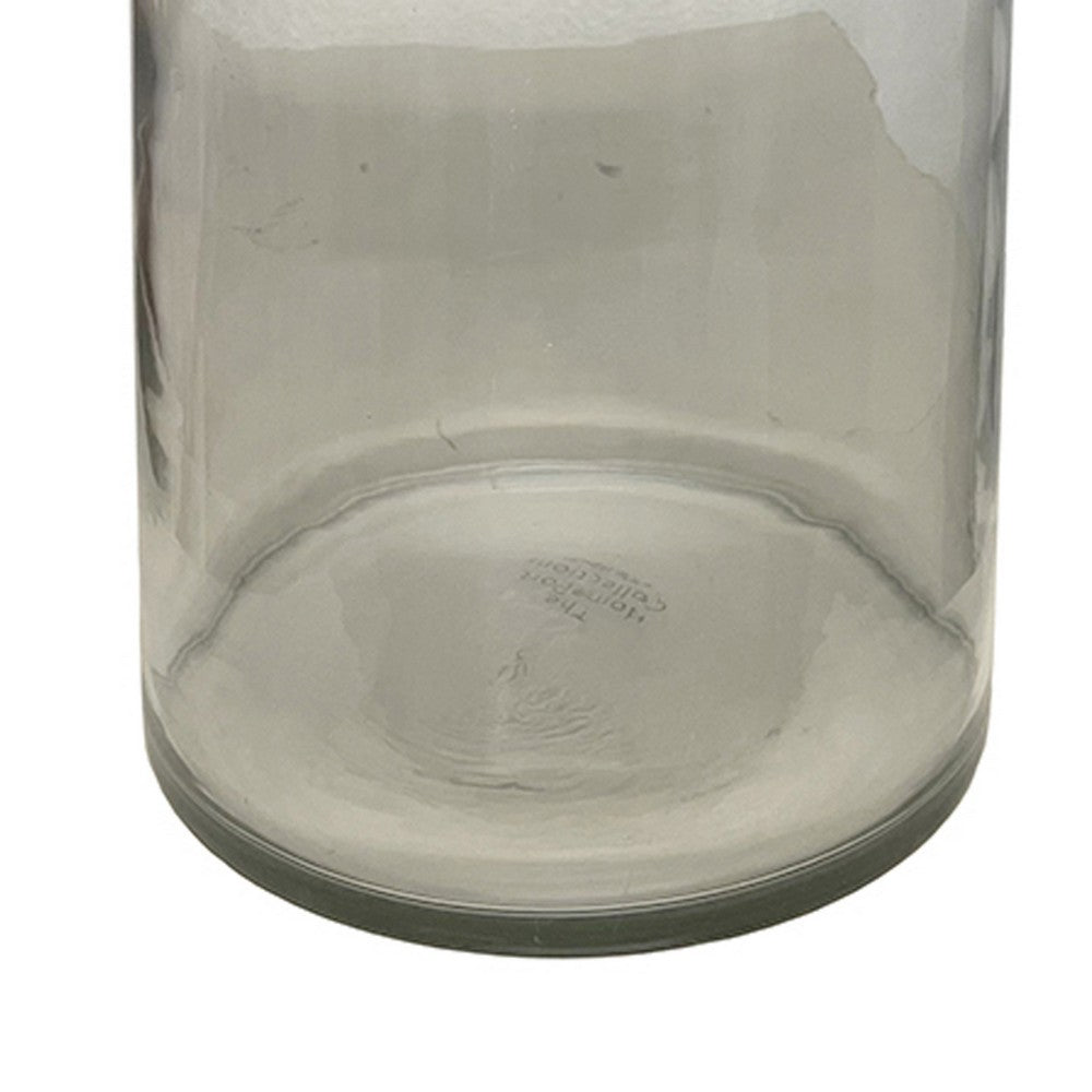 Decorative Pear Shaped Canister with Lid, Hammered Gold Accent 18 Inch - BM350209