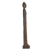 Reva Standing Buddha Sculpture, Distressed Brown Polyresin 24 Inch - BM350248