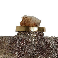 Decorative Bottle, Gold Glitter and Stone Lid, 15 Inch Black Glass - BM350257