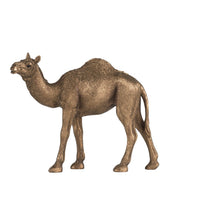 Camel Accent Decor, Realistic 9 Inch Sculpture, Polyresin Bronze  - BM350275