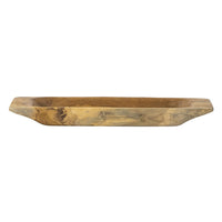 Mepo Display Serving Accent Tray, 19 Inch Natural Brown Teak Wood - BM350286