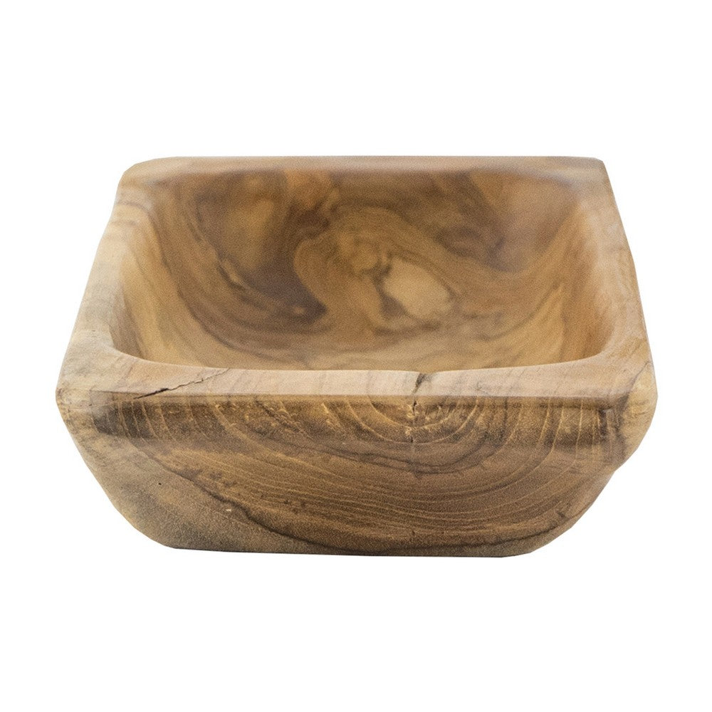 Mepo Display Serving Accent Tray, 19 Inch Natural Brown Teak Wood - BM350286