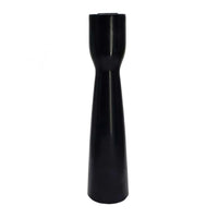 Decorative Modern Candle Holder, 11 Inch Tapered Black Marble Base - BM350297