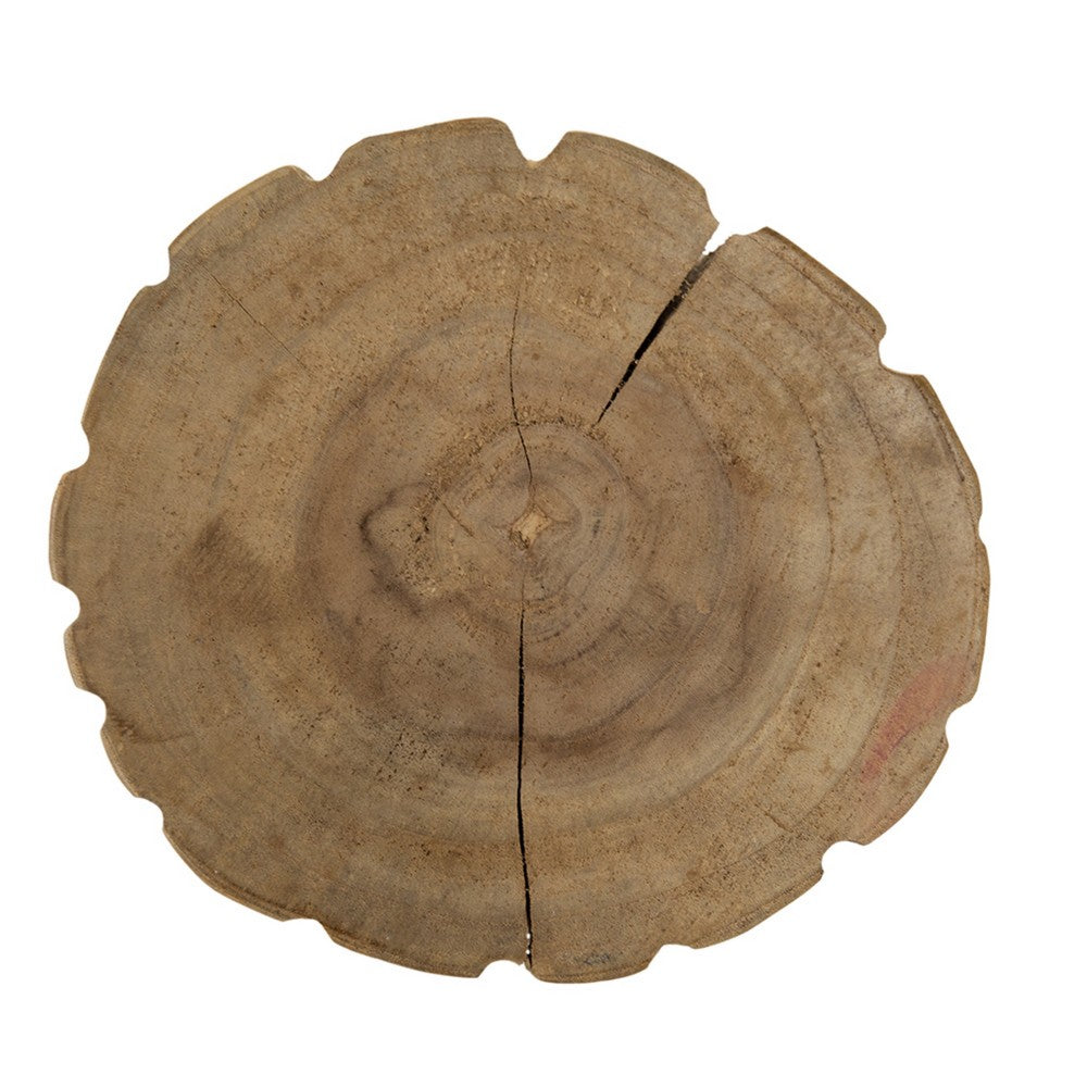 Display Accent Table Set of 2, Natural Carved Brown Teak Root Stump - BM350299