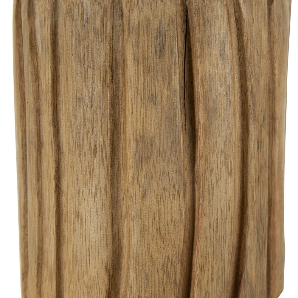 Display Accent Table Set of 2, Natural Carved Brown Teak Root Stump - BM350299