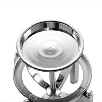 Rexy Hurricane Candle Holder, Minimalist Silver Legs, Clear Glass 16 Inch - BM350326
