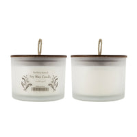 Chris Earl Gray Scented Soy Wax Candles, Set of 2, Glass, Ivory 4 Inch - BM350351