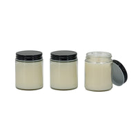 Renyl Earl Gray Scented Soy Wax Candles Set of 3, White Glass 4 Inch - BM350353
