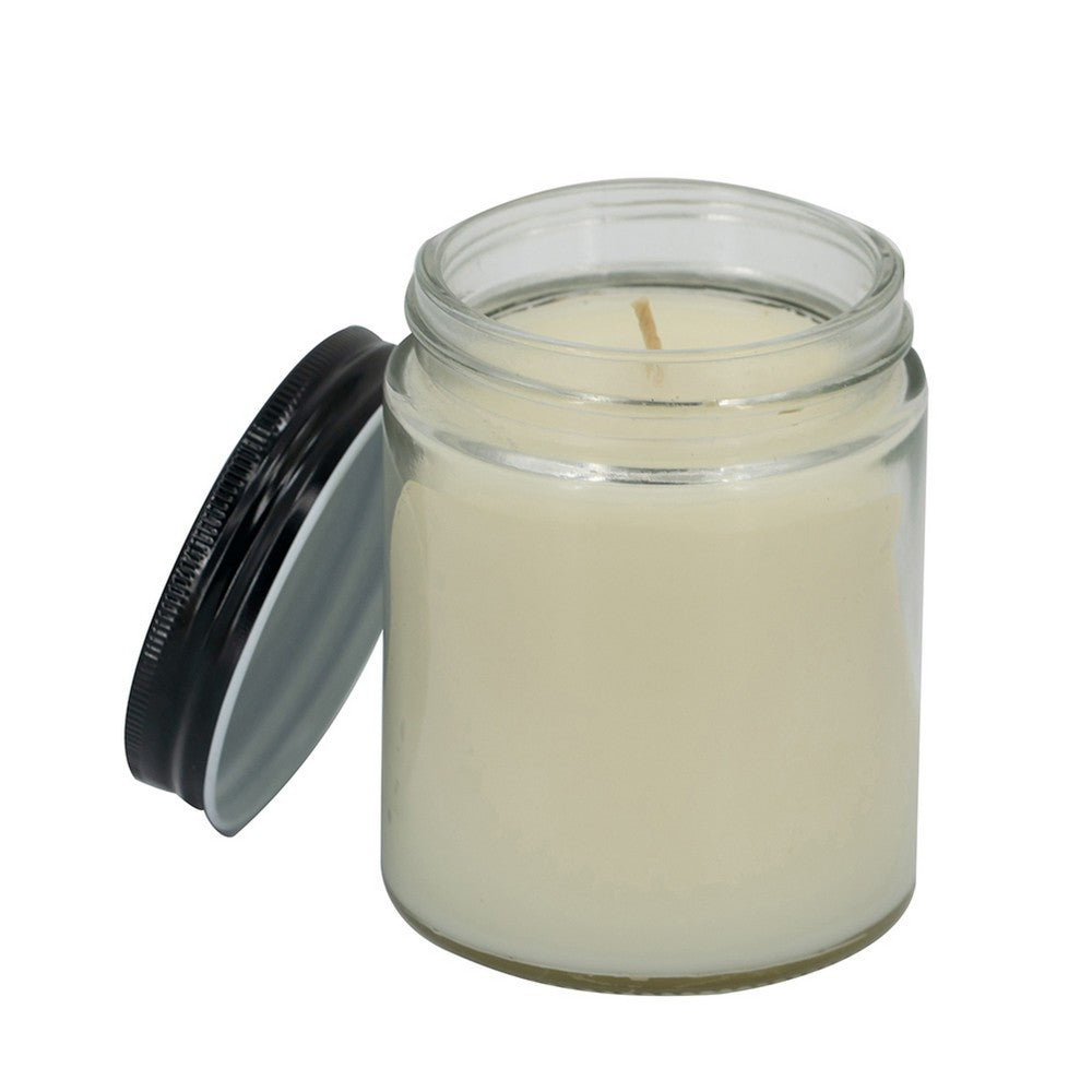 Renyl Earl Gray Scented Soy Wax Candles Set of 3, White Glass 4 Inch - BM350353