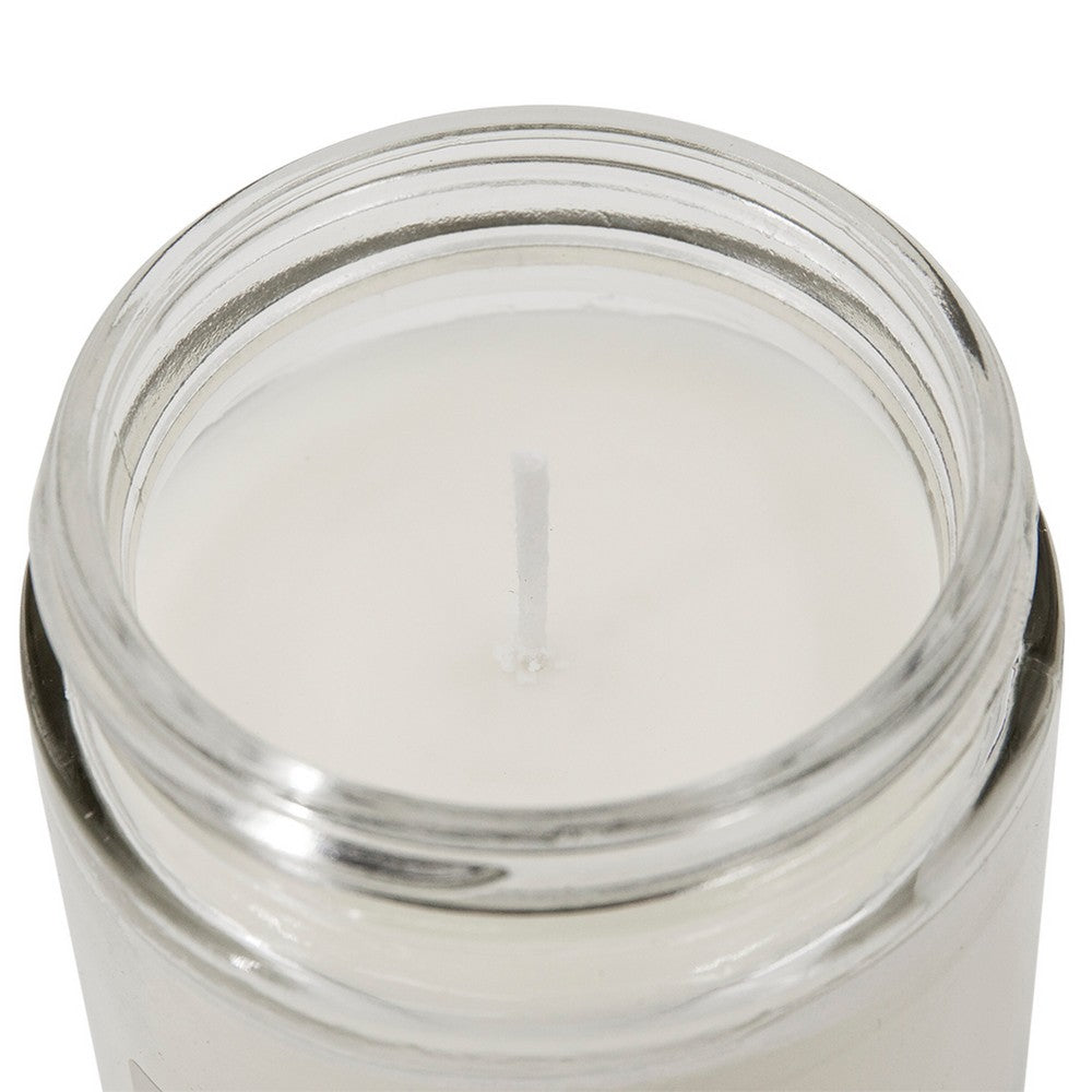 Renyl Earl Gray Scented Soy Wax Candles Set of 3, White Glass 4 Inch - BM350353