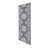 9x18 Outdoor Rug, Camping, Picnic Reversible Rug in a Bag, Gray White - BM350770
