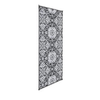 9x18 Outdoor Rug, Camping, Picnic Reversible Rug in a Bag, Gray White - BM350770