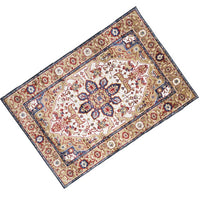 Hano 5x7 Medium Area Rug, Vintage Blue Gold Bohemian Persian Style - BM350773