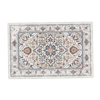 5x7 Medium Area Rug, Orange Yellow Vintage Persian Floral Pattern - BM350776
