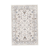 6x9 Medium Area Rug, Light Khaki and Beige Vintage Floral Patterns - BM350777