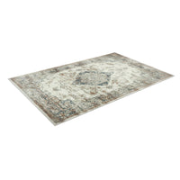 5x7 Classic Medium Area Rug, Blue Yellow Vintage Persian Floral Pattern - BM350780