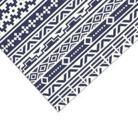Mez 6x9 Medium Area Outdoor Rug, White Blue Geometric, Picnic Rug in Bag  - BM350788