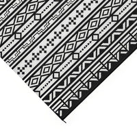 Mez 9x18 Ultra Large Outdoor Rug, Black White Bohemian Geometric Pattern - BM350789