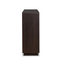Dina Wine Cabinet Bar w 4 Shelves, Stemware Rack, Espresso Brown 47 Inch - BM350829