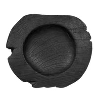 Sina Decorative Live Edge Accent Bowl, 16 Inch Black Teak Wood - BM350862