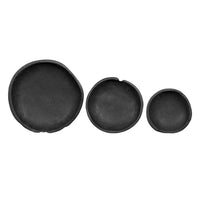 Sina Nesting Decorative Bowls Set of 3, Rustic Black Teak Wood - BM350864