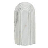 Koa Decorative Arched Roman Architecture Sculpture, 10 Inch White Marble - BM350870