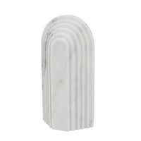 Koa Decorative Arched Roman Architecture Sculpture, 10 Inch White Marble - BM350870