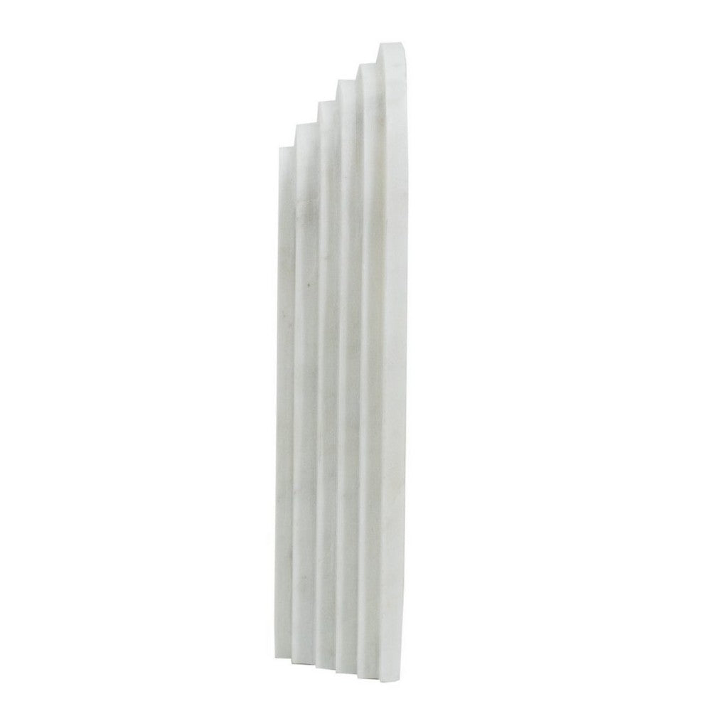 Koa Decorative Arched Roman Architecture Sculpture, 10 Inch White Marble - BM350870