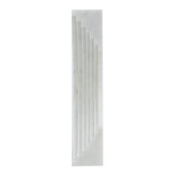 Koa Decorative Roman Sculpture, Layered Architecture, 10 Inch White Marble - BM350871