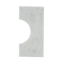 Koa Decorative Roman Sculpture, Layered Architecture, 10 Inch White Marble - BM350871