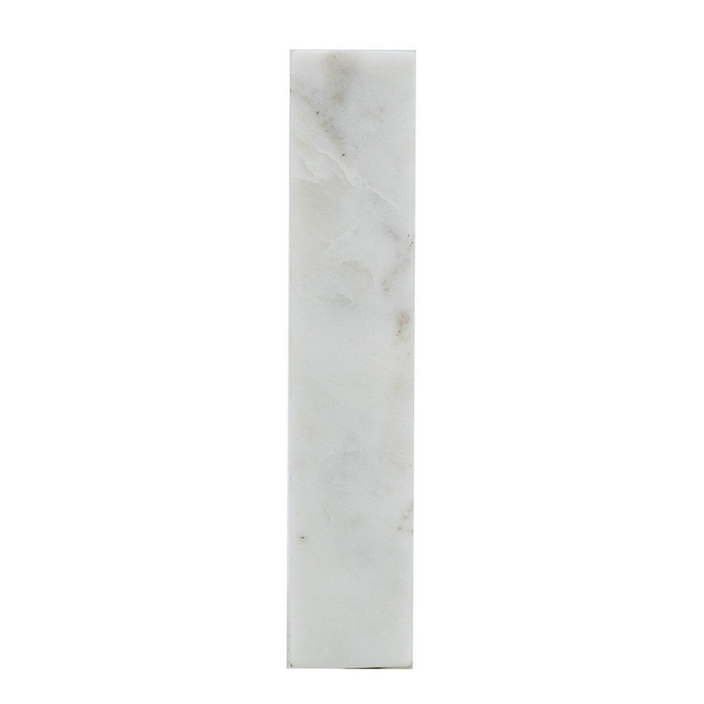 Koa Decorative Roman Sculpture, Layered Architecture, 10 Inch White Marble - BM350871