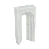 Koa Decorative Roman Sculpture Arch Doorway Design, 10 Inch White Marble - BM350872