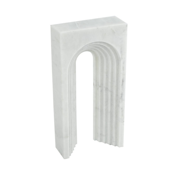 Koa Decorative Roman Sculpture Arch Doorway Design, 10 Inch White Marble - BM350872
