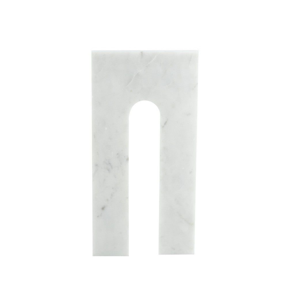 Koa Decorative Roman Sculpture Arch Doorway Design, 10 Inch White Marble - BM350872